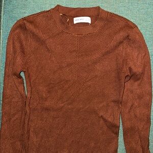 Nine West Terracotta Crew Neck Sweater